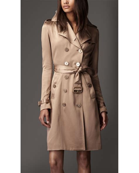 burberry silk trench pale nude|Mid.